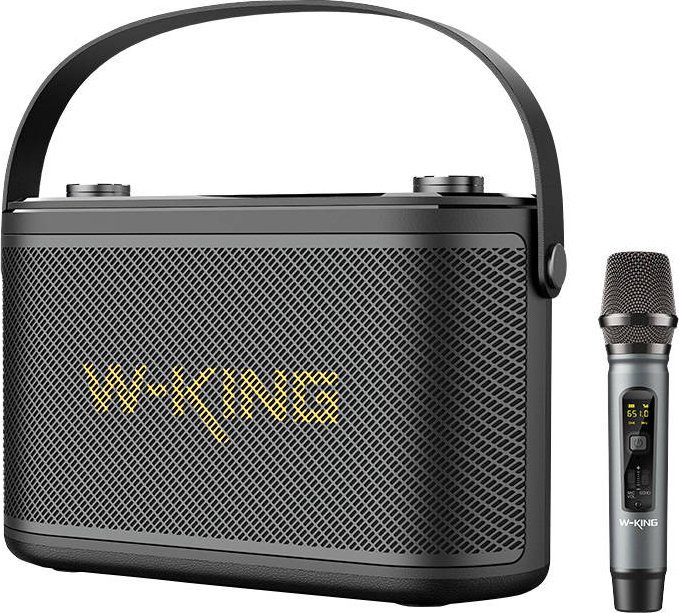 Bezdrôtový reproduktor Bluetooth W-KING H10 S 80W + mikrofón (čierny)