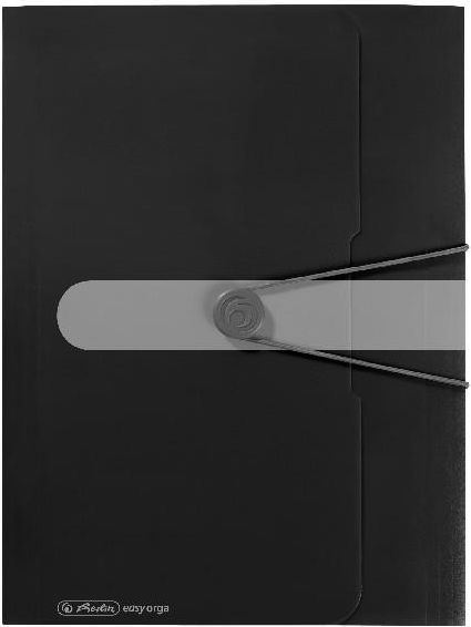Herlitz A4 výkresová zložka s gumou, čierna - 0011205986