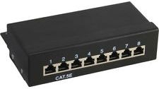 EFB Patchfeld, 8xRJ-45 (RAL-7035)