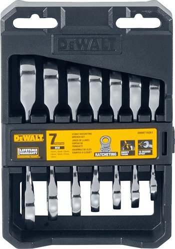 Dewalt DEWALT KOMBINOVANÝ KĽÚČ SA SADA RAČNA. 7 kusov