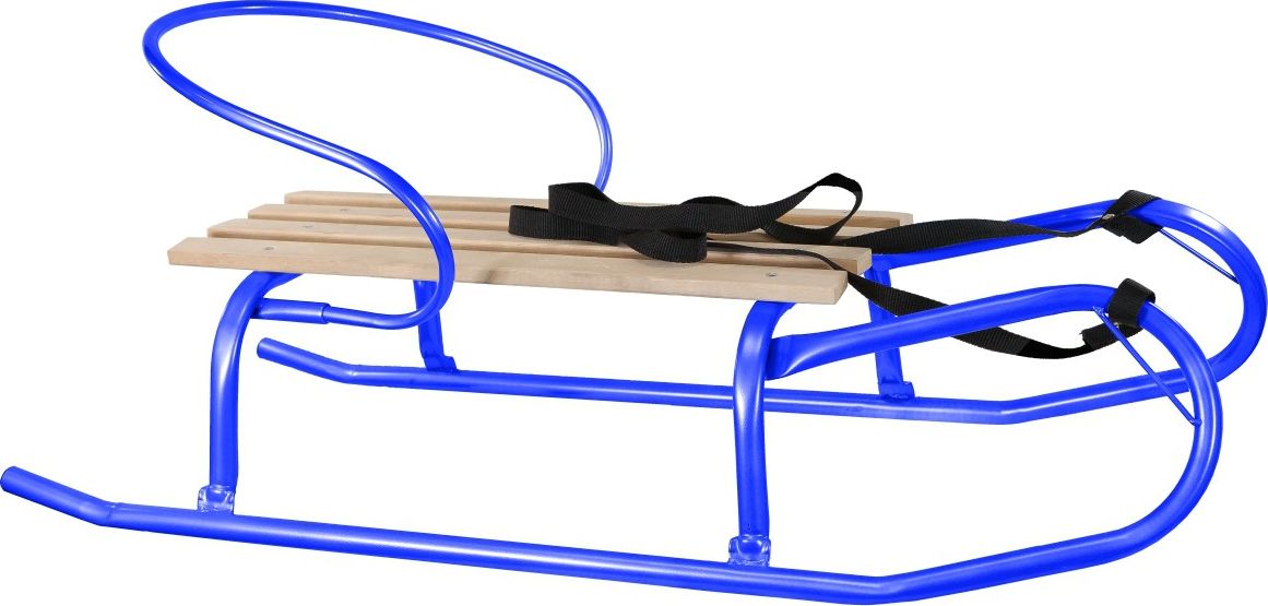 Victoria Sport kovové saně s opěradlem modré (254261-uniw)