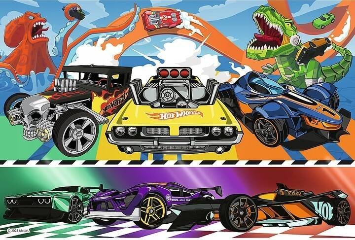 Trefl Puzzle 100 dílků Hot Wheels závodní auta