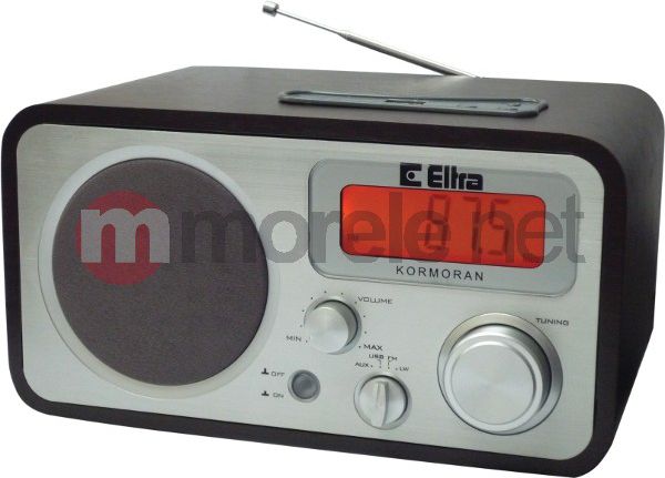 Rádio KORMORAN FM/LW USB hnědé
