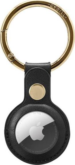 Puzdro Spigen Cyrill Basic Leather Apple AirTag Black Case