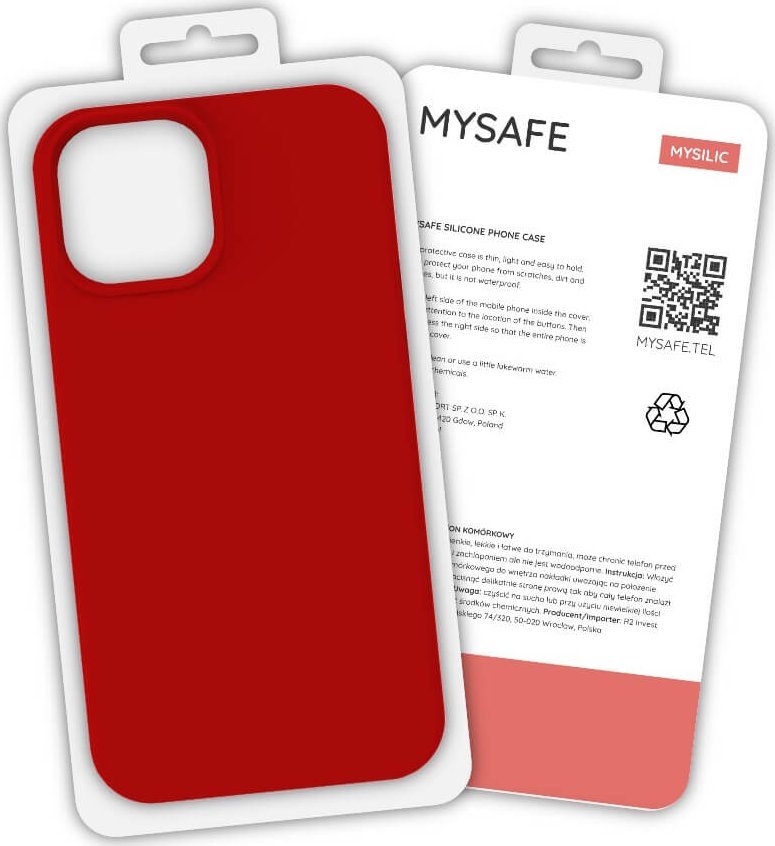 Mysafe mysafe silikonový pouzdro Samsung Galaxy S21 plus červená box