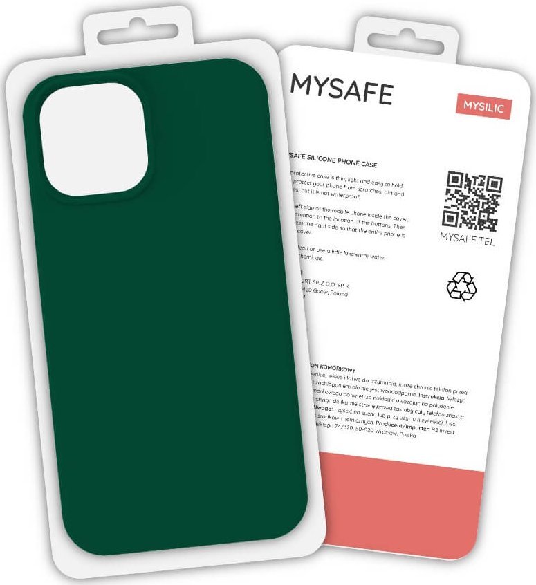 Mysafe mysafe silikonový pouzdro Samsung Galaxy S21 plus tmavě zelená krabice