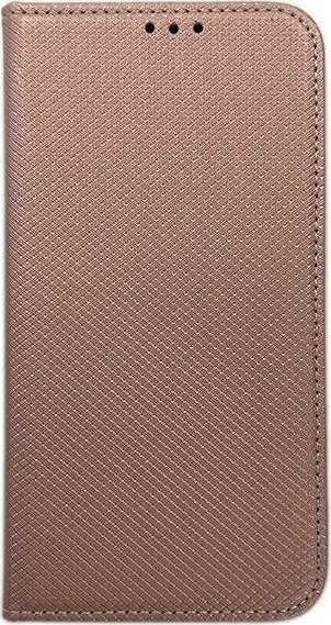 NO NAME Chytré puzdro na knižku Magnet Motorola MOTO G82 5G ružové zlato/ružové zlato