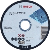 BOSCH rovný řezací kotouč Standard for Metal, A 60 T BF, 125 mm, 22,23 mm, 1 mm