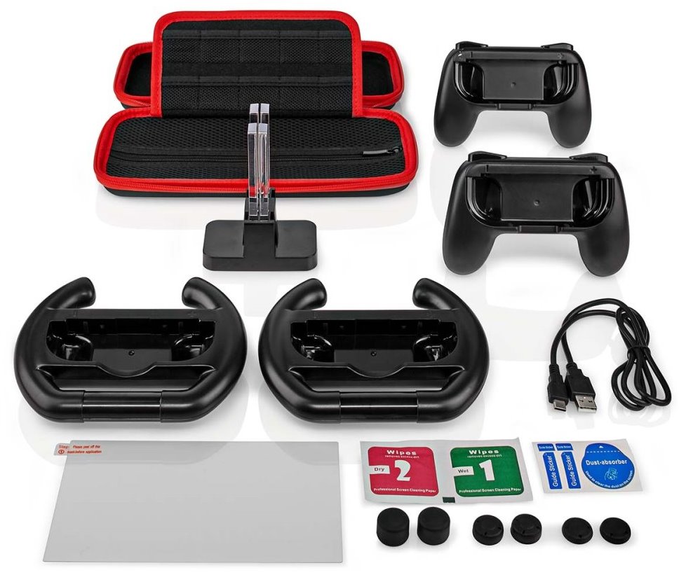NEDIS herní Starter Kit/ pro Nintendo switch (OLED)/ 13v1/ černý