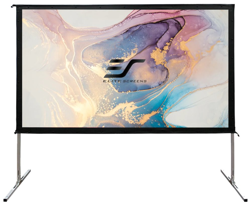 ELITE SCREENS plátno mobilní outdoor stativ 150  (381 cm)/ 16:9/ 186,9 x 332 cm/ hliníkový/ Gain 1,1/ CineWhite