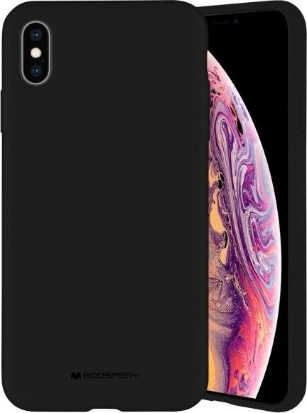 Mercury SILICONE CASE IPHONE 15 PRO (6.1), ČIERNA/ČIERNA