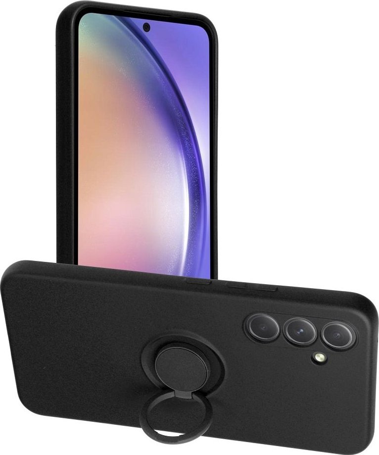 OEM púzdro SILICONE RING pre SAMSUNG Galaxy A54 5G čierne