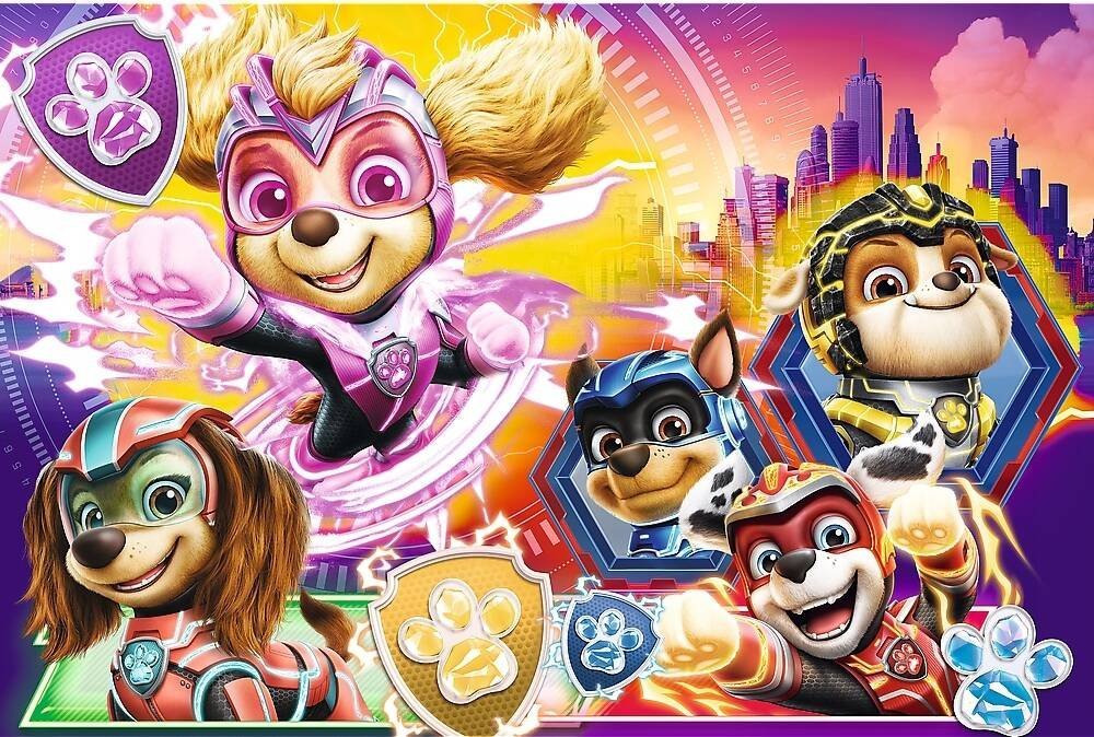 Trefl Puzzle 100 dílků Seznamte se s mocnými štěňaty Tlapková patrola Tlapková patrola