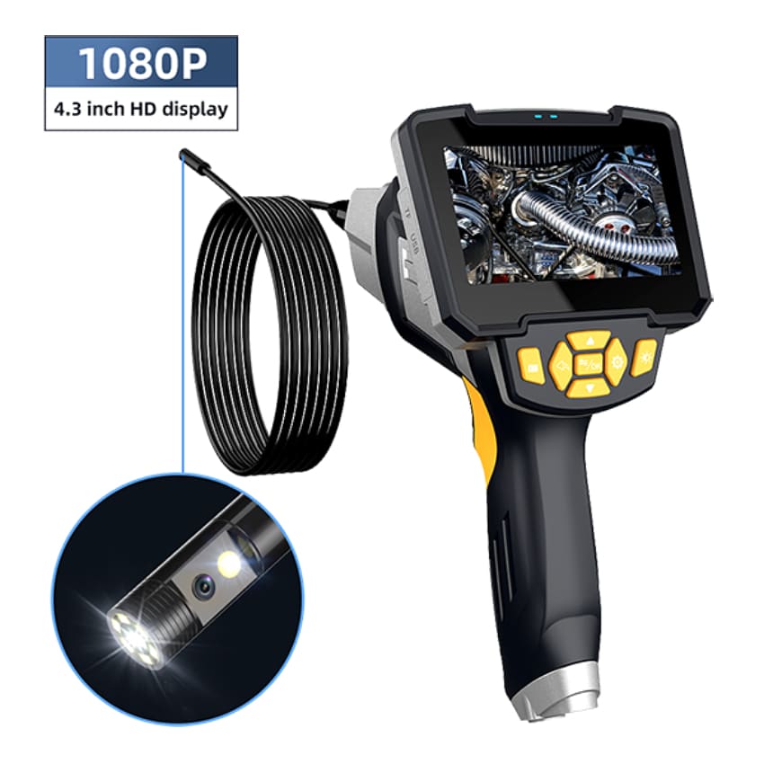 W-star Endoskopická kamera WSNF112D-5, 1080P HD 4,3  LCD, duální sonda 8mm, 5m, polotvrdý