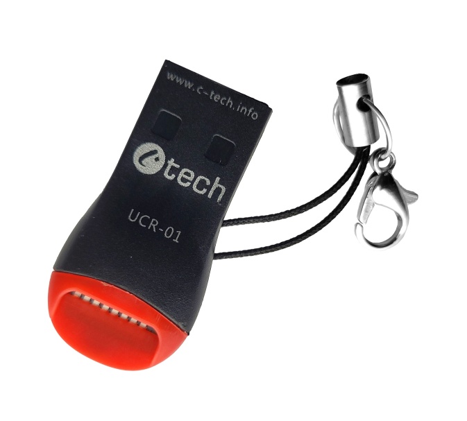 Čtečka karet C-tech UCR-01, USB 2.0 TYPE A, micro SD