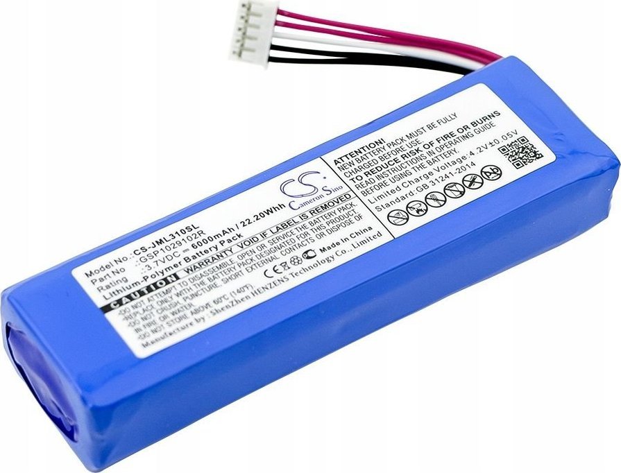 Cameron Sino Dobíjecí baterie typu Gsp1029102r / P763098 pro JBL Charge 2 / 2+ / 2 Plus / 3 2015 / CS-jml310sl