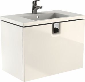 Circle Twins skříňka pod umyvadlo 80cm bílý lesk (89550000)
