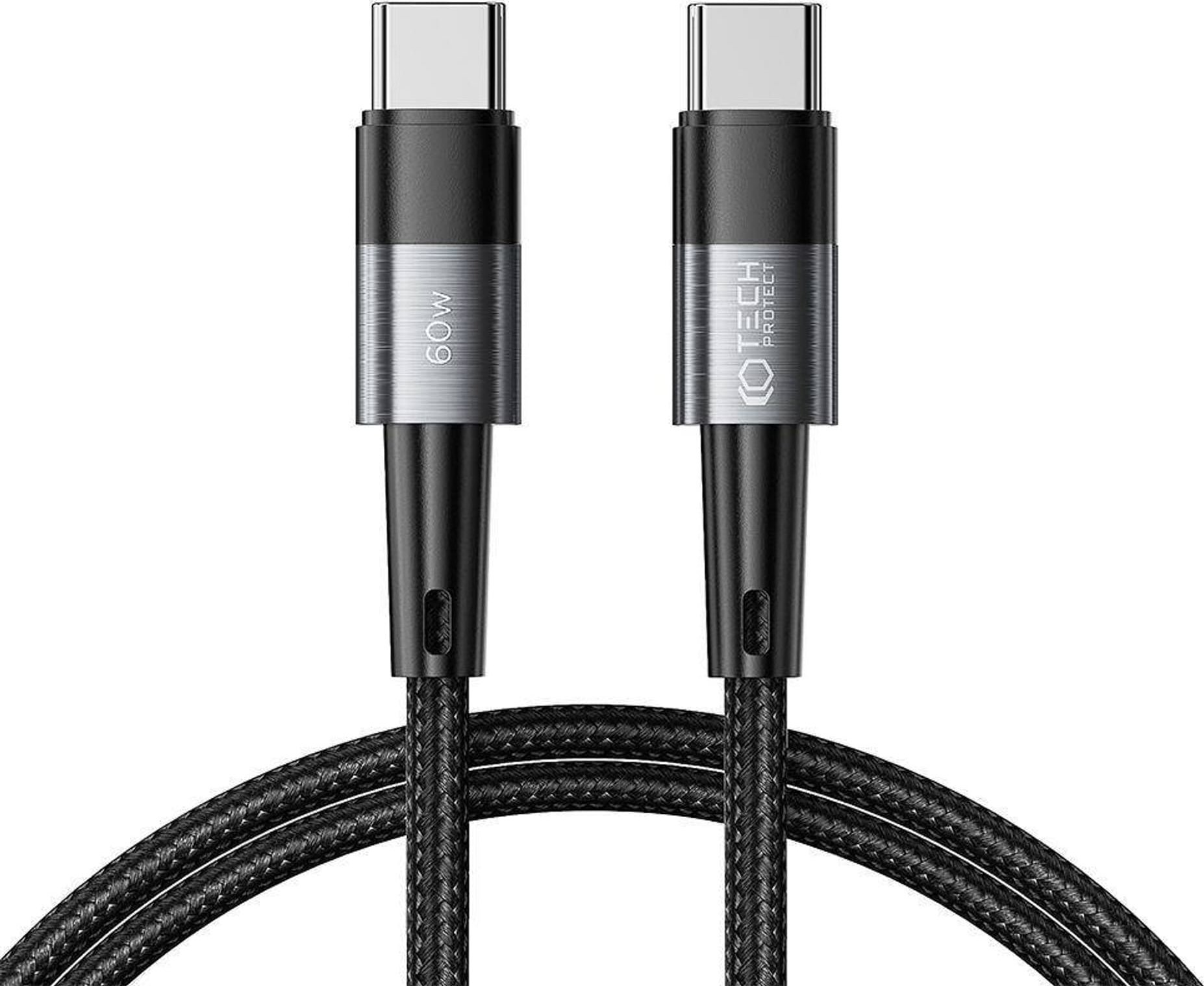 Tech-Protect USB kábel USB-C – USB-C 1 m čierny (9490713933978)