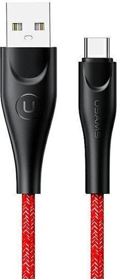 Usams USB-A – USB-C USB kábel 2 m červený (6958444983554)