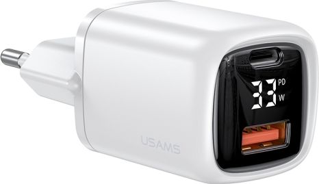 Usams T46 nabíjačka 1x USB-A 1x USB-C 4 A (6958444976860)