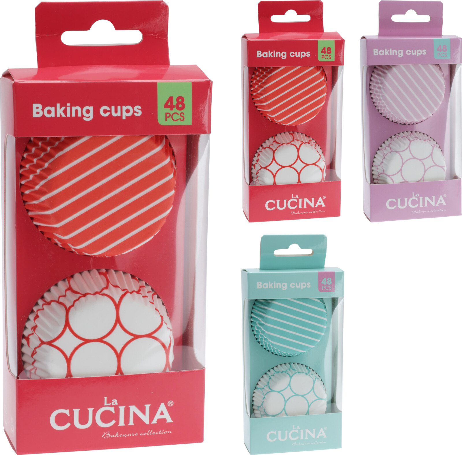 Košíčky na pečenie 48 ks mix vzorov papier