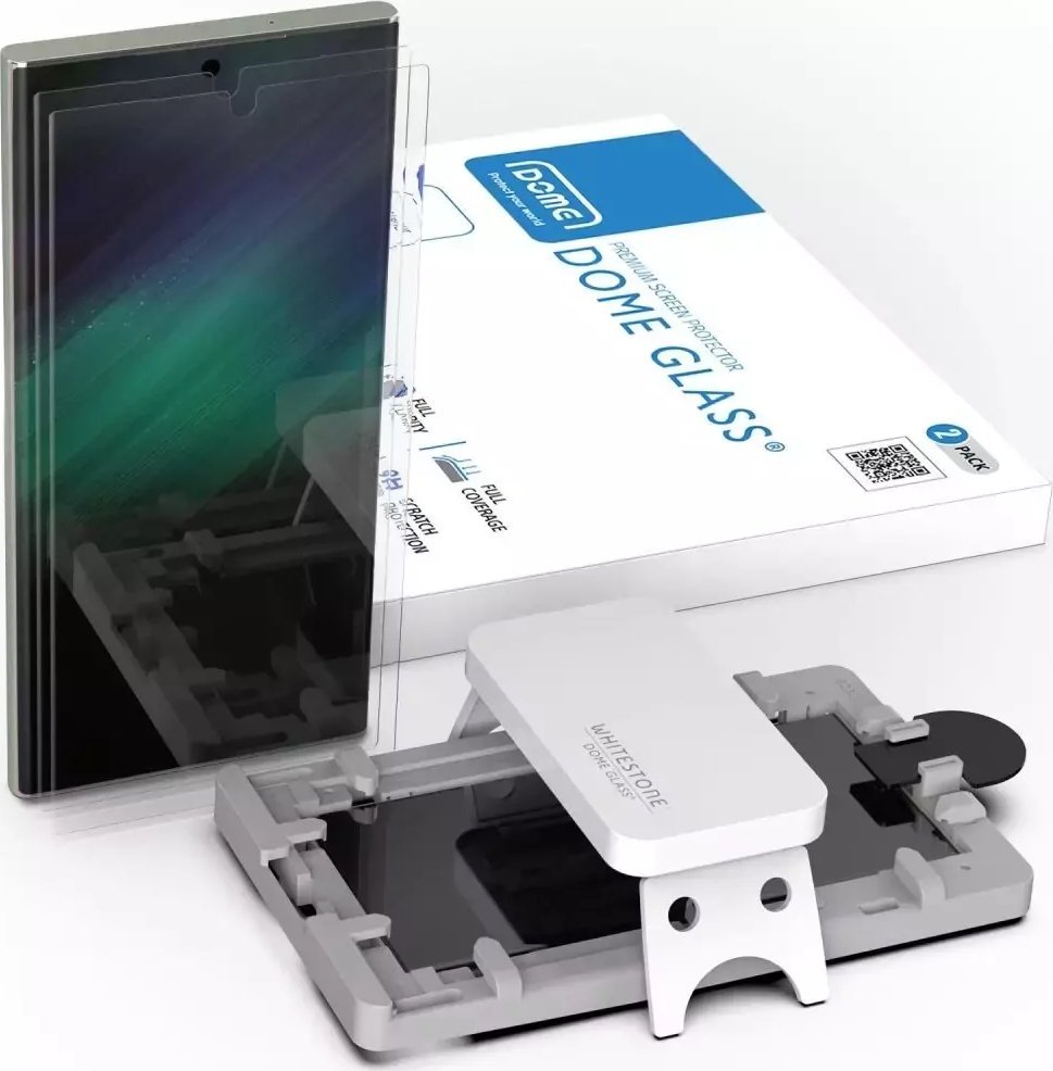 Whitestone Tempered Glass WhiteStone Dome Glass 2-pack pro Samsung Galaxy S23 Ultra Clear