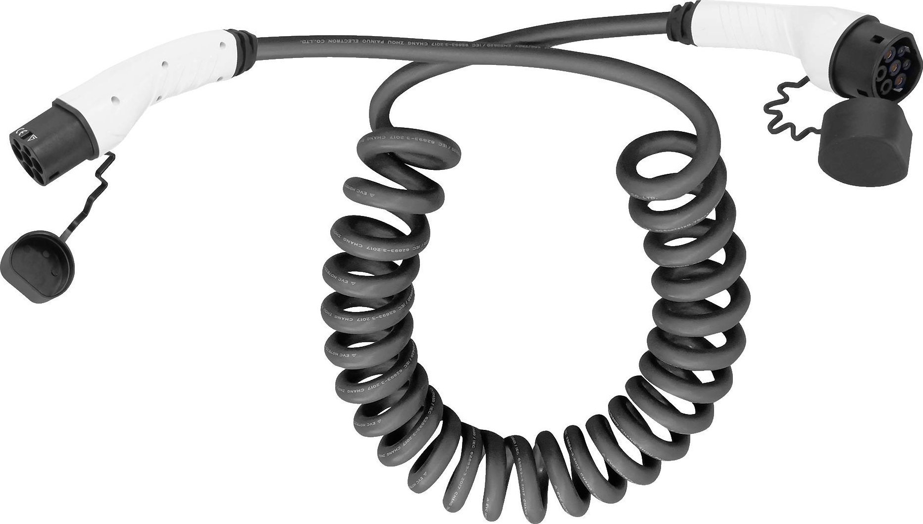 Digitus DK-3P32-S-075 nabíjecí kabel do auta 7,5 m, spirála