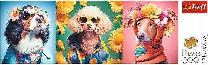 Trefl PUZZLE 500EL TREFL FASHION SHOW PSIA EDÍCIA PANORAMA