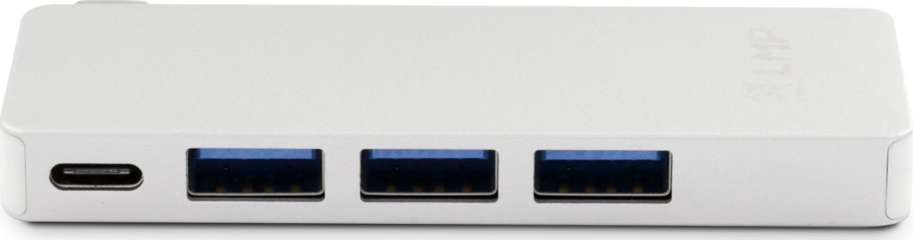USB HUB LMP 1x SD 1x USB-C PD 1x microSD + 3x USB-A 3.0 (LMP-USBC-BASEB-6P-S)