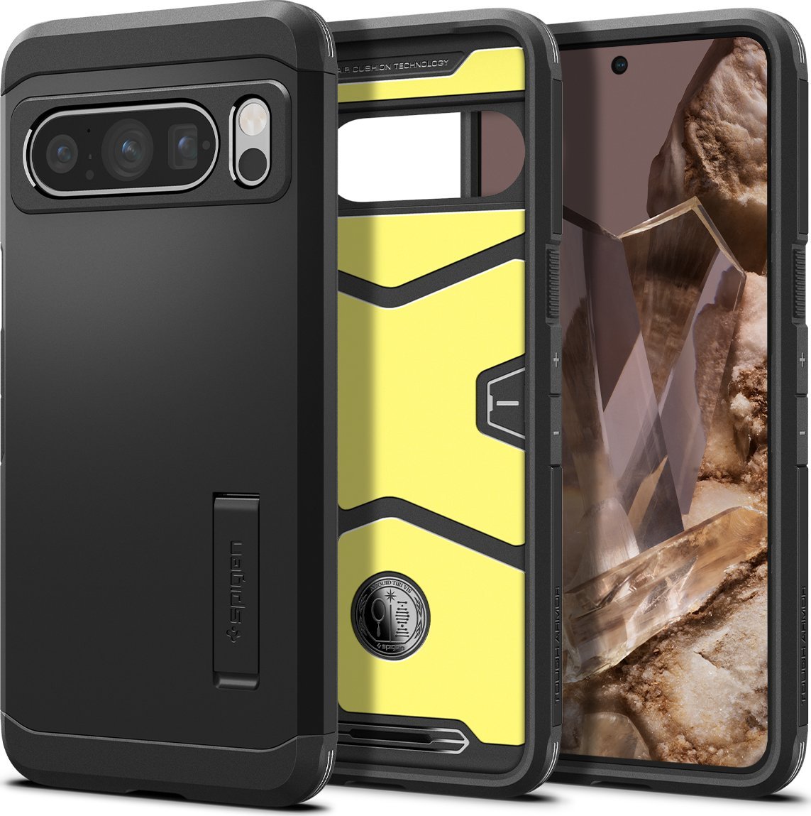 Spigen Tough Armor, černý - Google Pixel 8 Pro