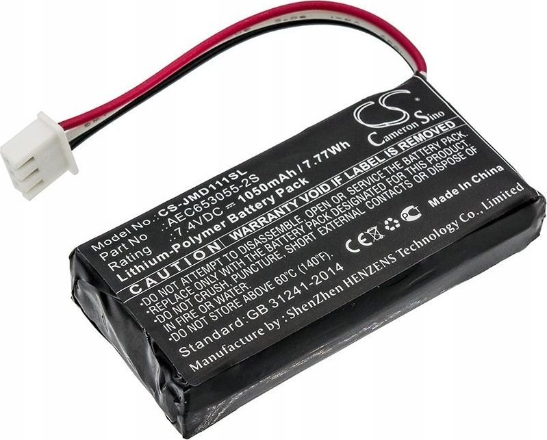 Cameron Sino Dobíjecí baterie typu AEC653055-2s pro JBL Flip / Flip 1 / CS-jmd111sl