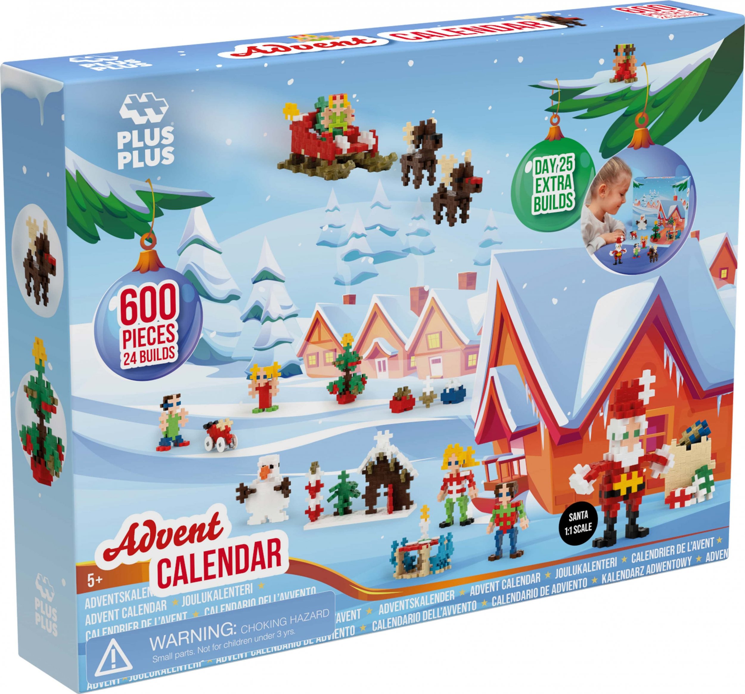 Plus Plus adventný kalendár 600 položiek