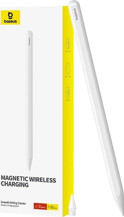 Baseus Stylus Aktívny stylus radu Baseus pre hladké písanie s bezdrôtovým nabíjaním (biely)