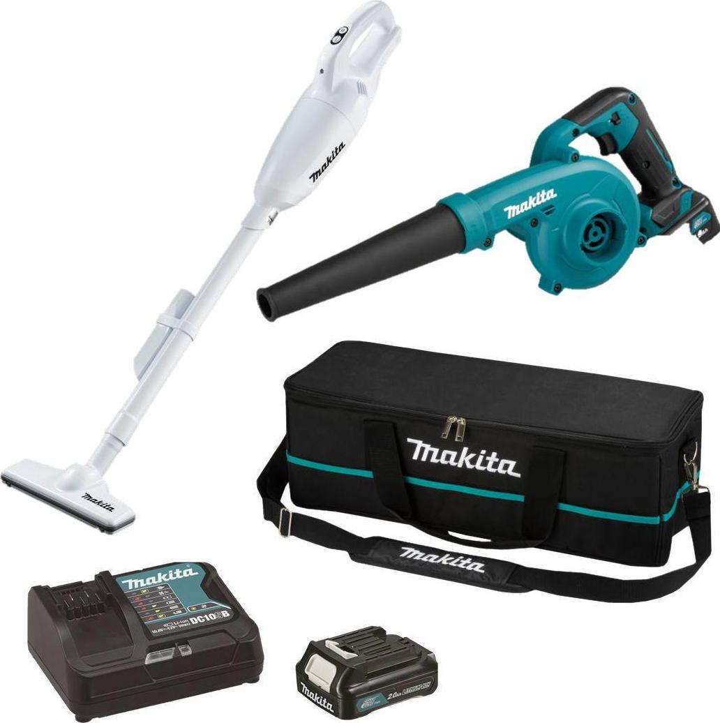 Sada elektrického nářadí Makita MAKITA VYSAVAČ 12V CL108FD + UB100D FOUKAČ 1x2,0Ah TAŠKA CLX245SAX1