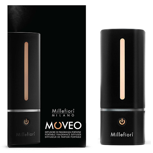 Aroma difuzér Millefiori Milano, MOVEO | černý, USB