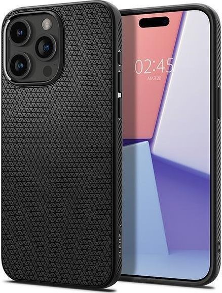 Spigen kryt Liquid Air pro iPhone 15 Pro Max - Matte Black