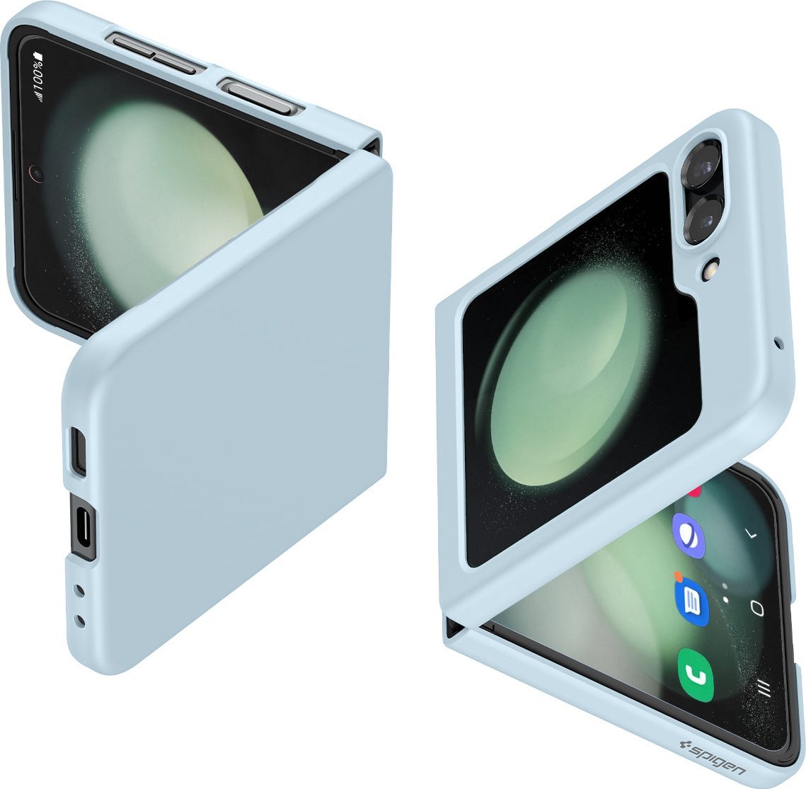 Spigen Pouzdro Airskin pro Samsung Galaxy Z Flip 5 (Tlumené modré)