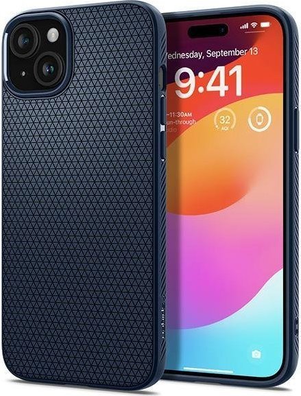 Spigen kryt Liquid Air pro iPhone 15 - Navy Blue