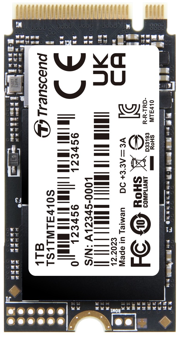 Transcend MTE410S 1TB SSD disk M.2 2242, NVMe PCIe Gen4 x4  5000MB/s R 3500MB/s W