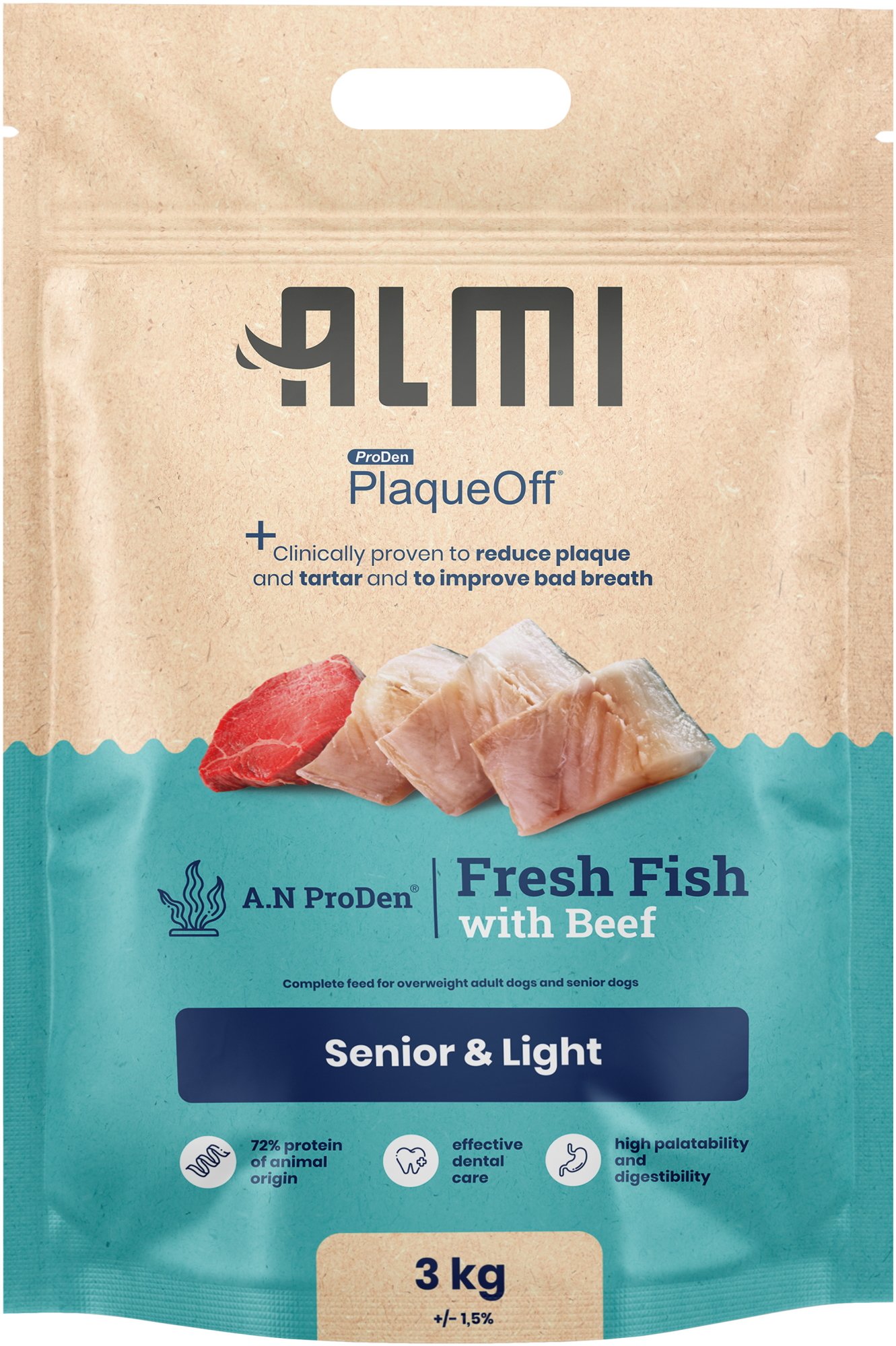 ALMI Senior & Light Granule pro psy s mořskou řasou 3kg