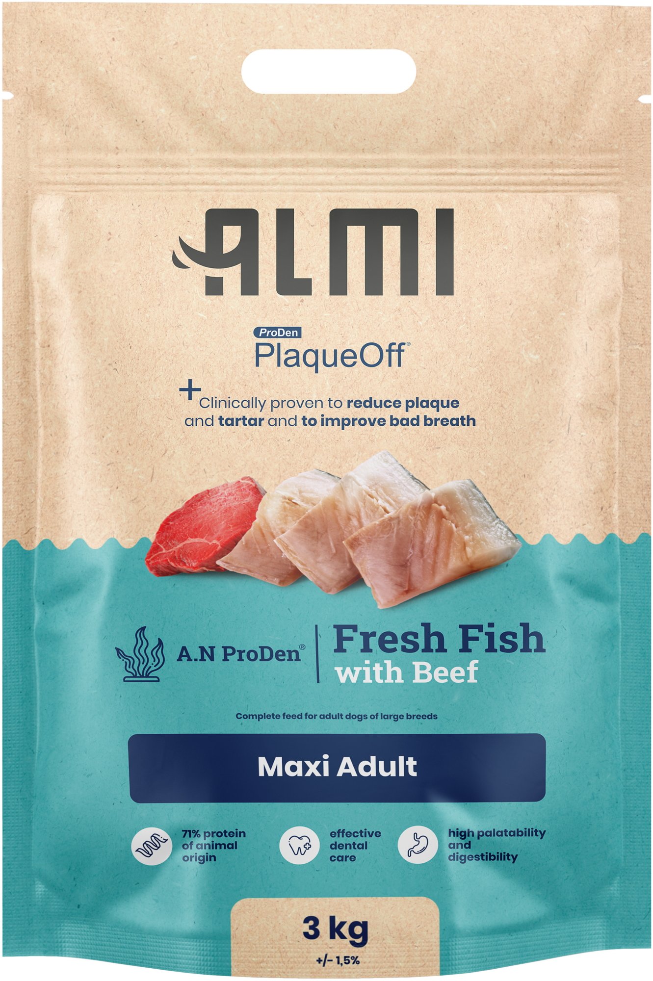 ALMI Maxi Adult Granule pro psy s mořskou řasou 3kg