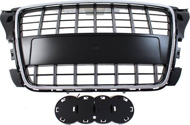 MTuning_F GRILL AUDI A3 8P S8-STYLE CHROMOVANÁ ČERNÁ (09-12)