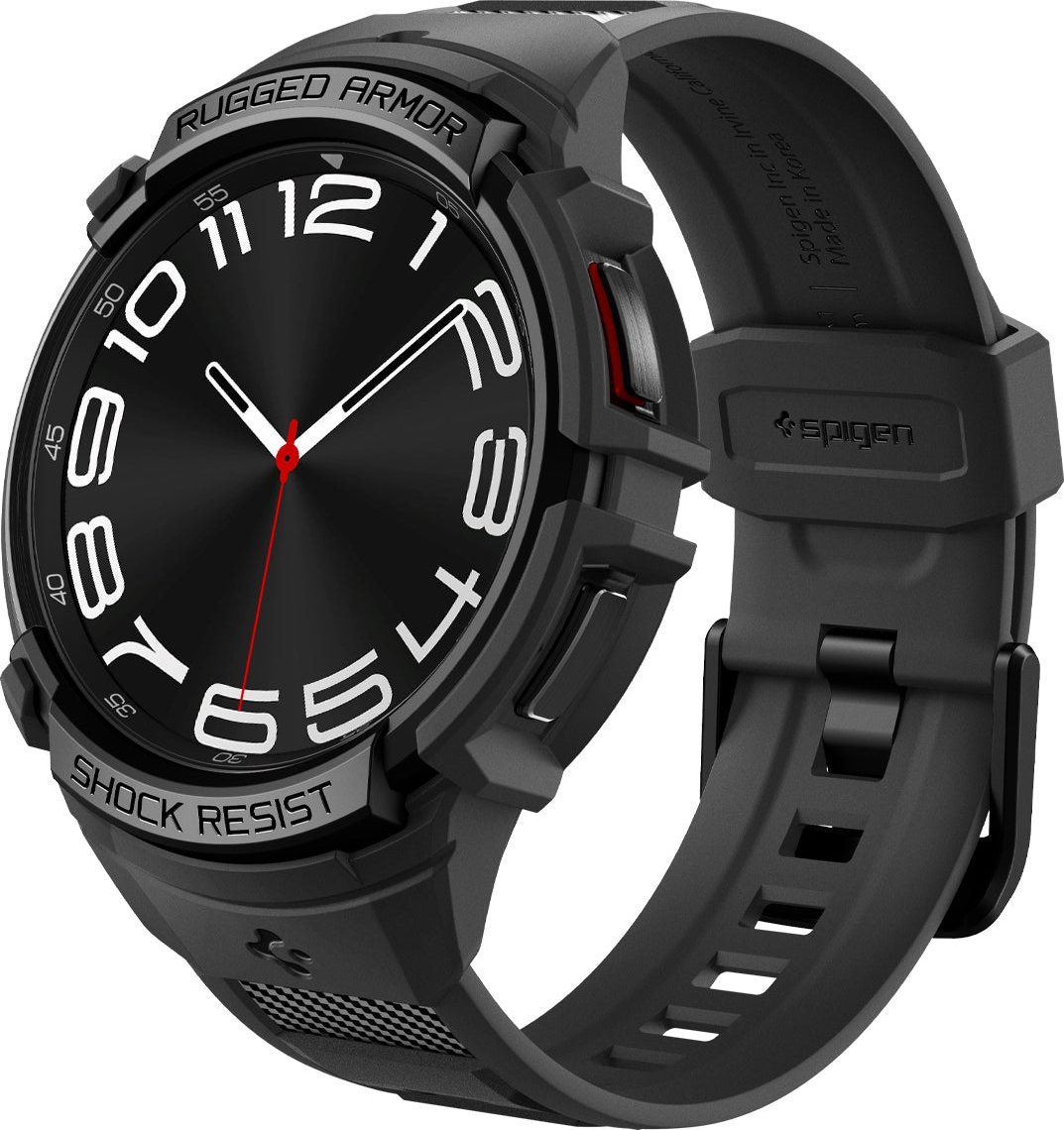 Popruh Spigen Rugged Armor Pro pre Samsung Galaxy Watch 6 Classic 43mm matný čierny
