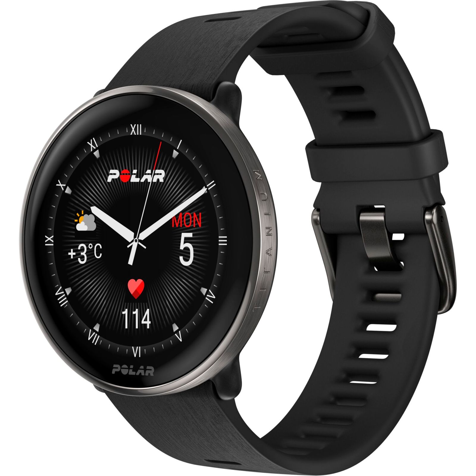 POLAR Ignite 3 Titanium (silikonový řemínek)