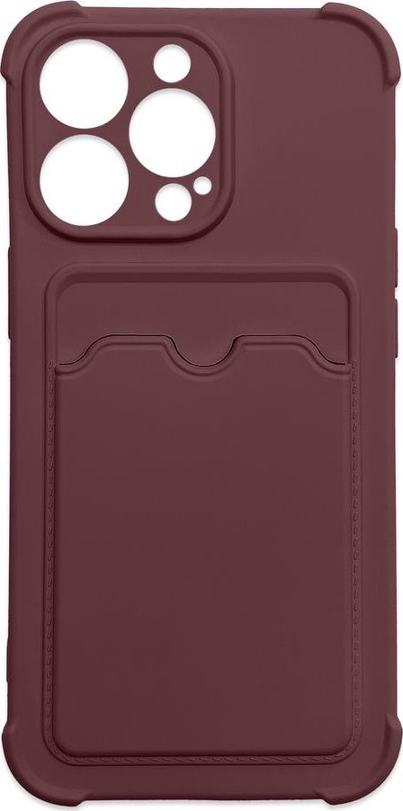 Hurtel Card Armor Case Case Cover pre iPhone 11 Pre Max Card Wallet Silicone Armor Air Bag Case Raspberry