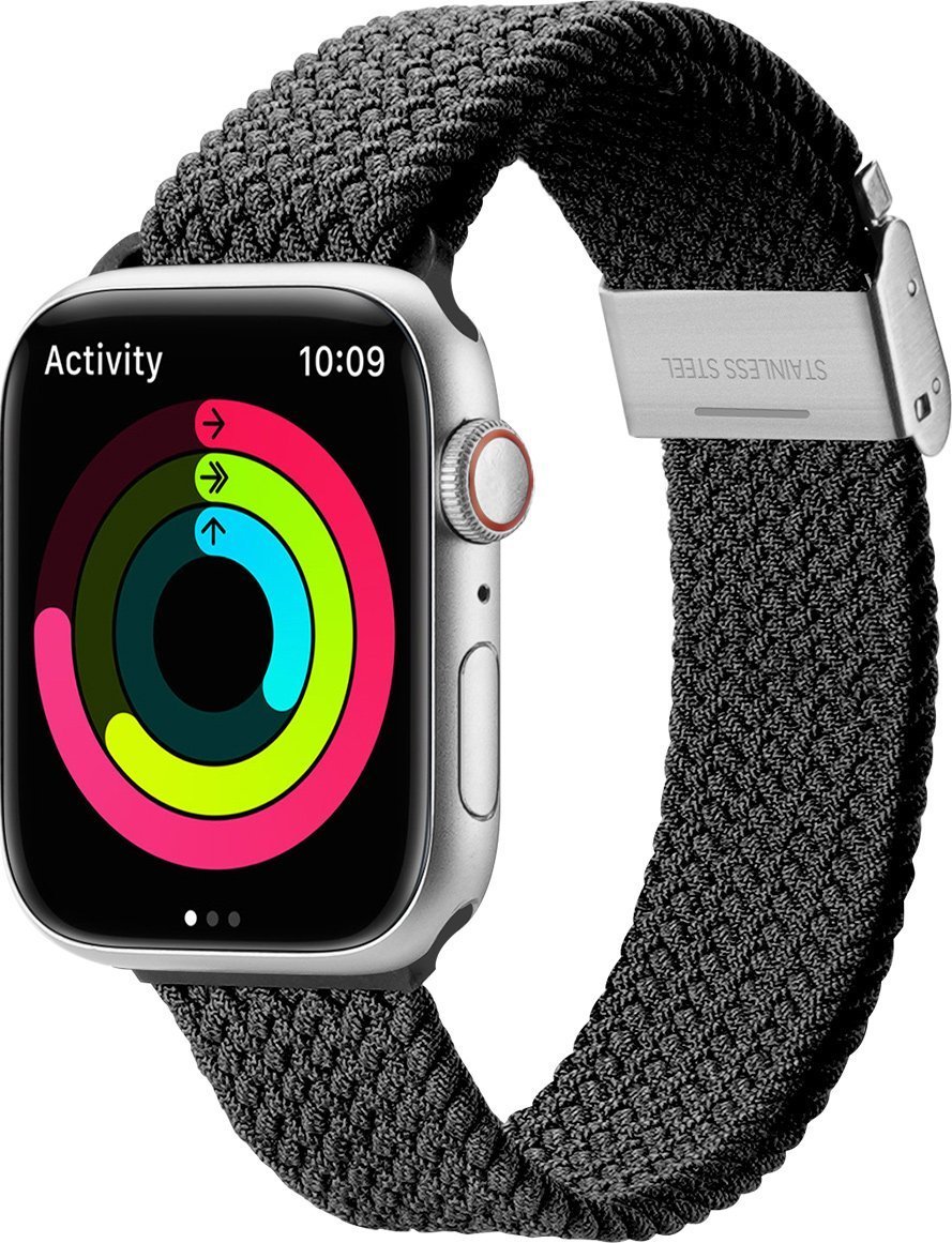 Dux Ducis Dux Ducis Strap (verzia Mixture II) remienok Apple Watch Ultra, SE, 8, 7, 6, 5, 4, 3, 2, 1 (49, 45, 44, 42 mm) náramok s pleteným pásikom čierny