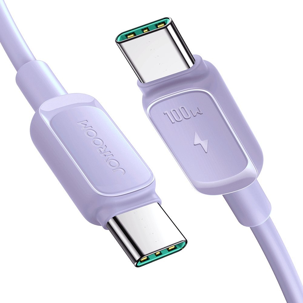 Joyroom USB-C – USB-C kábel USB-C 1,2 m fialový (JYR757)