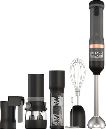 Black&Decker BD BLENDER mixér 7,2V 6v1 ŠEDÝ BCKM1016KSG
