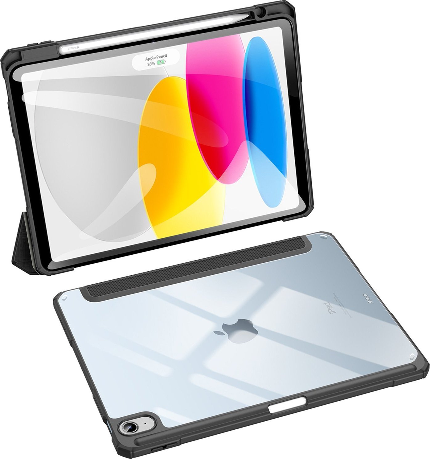 Puzdro na tablet Dux Ducis Puzdro Dux Ducis Toby pre iPad 10,9'' 2022 (10. generácia) kryt s priestorom pre stojanček chytrého krytu Apple Pencil čierny