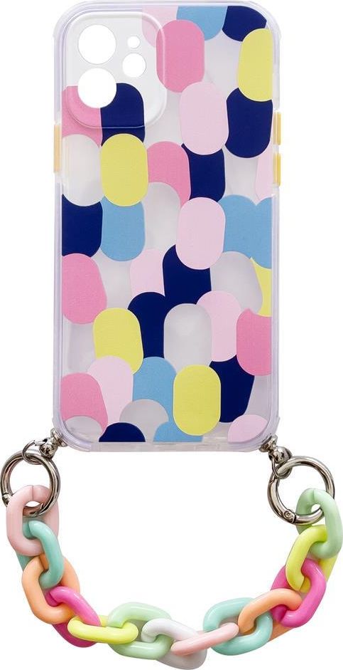 Hurtel Color Chain Case Gélové flexibilné púzdro s retiazkovým príveskom pre Samsung Galaxy A72 4G Multicolor (1)